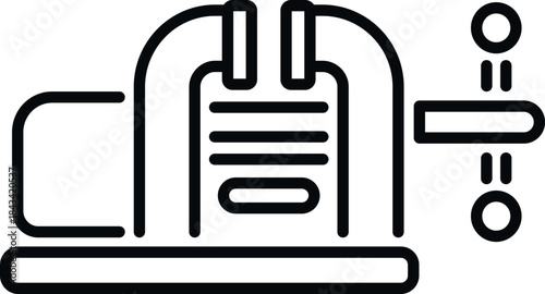 Vise clamping down on a document, illustrating pressure, hold, and security