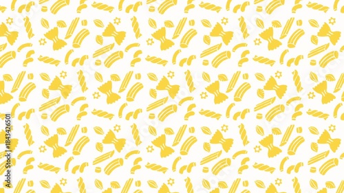 animated pasta pattern, ideal footage for themes such as cooking food blog
