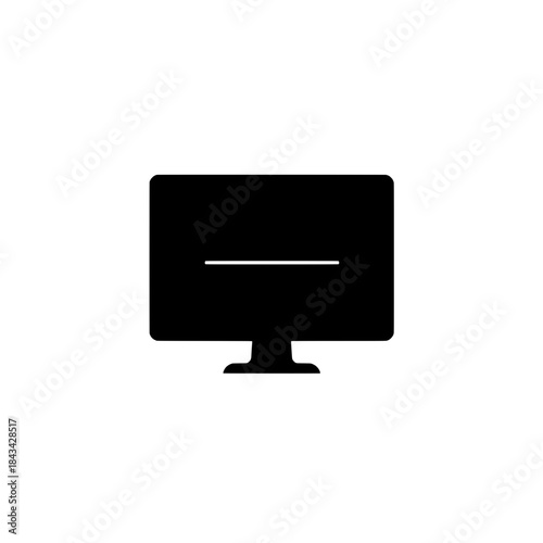 Cybersecurity Virus Scan Silhouette Icon