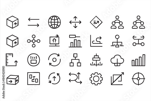 Data Pipeline and Workflow Icons for Technical Documentation