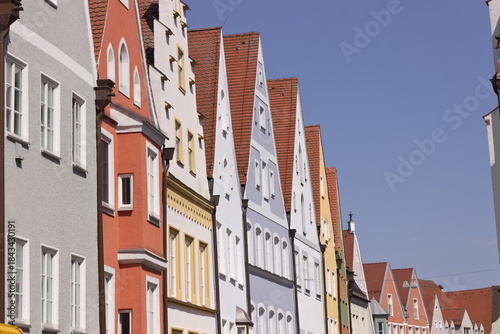 bunte Häuserfassaden in einer deutschen Altstadt
