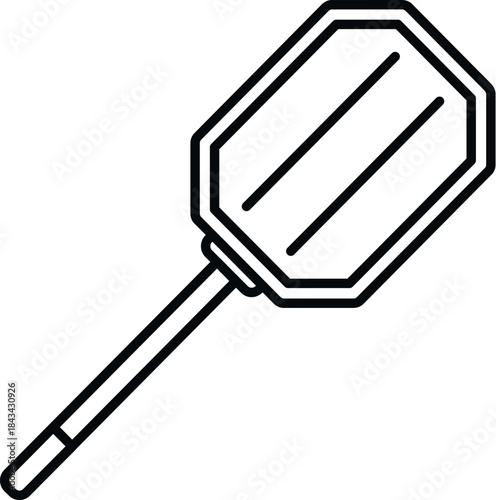 Classic style barbecue spatula icon representing a kitchen tool for turning items during cooking