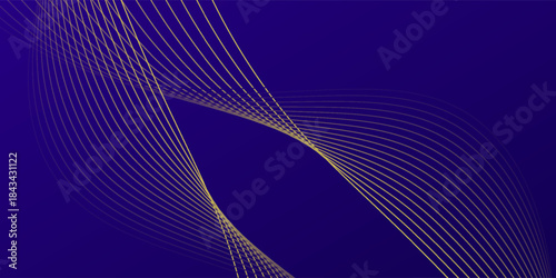 Premium background design with diagonal dark blue and gold line modern digital design creative