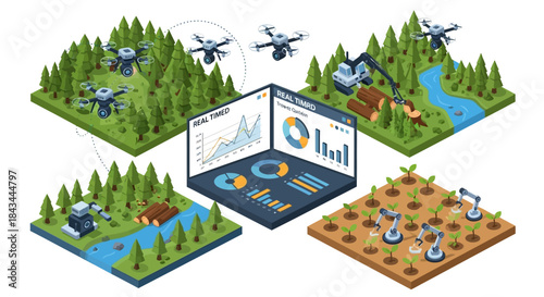 Modern Technology Revolutionizing Agriculture and Environmental Monitoring.