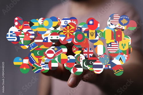 A person's hand gently crad...