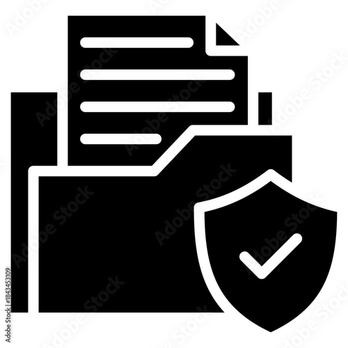 Insurance Folder  Icon Element For Design