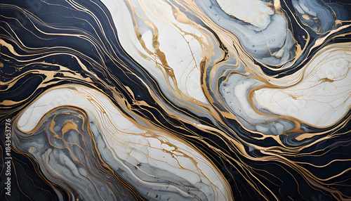 Abstract marbled gold texture with marble effect