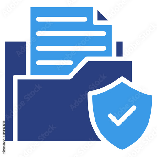 Insurance Folder  Icon Element For Design