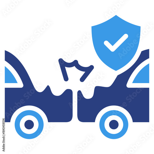 Car Accident Claim  Icon Element For Design