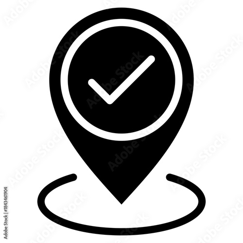 Checkpoint Icon Element For Design