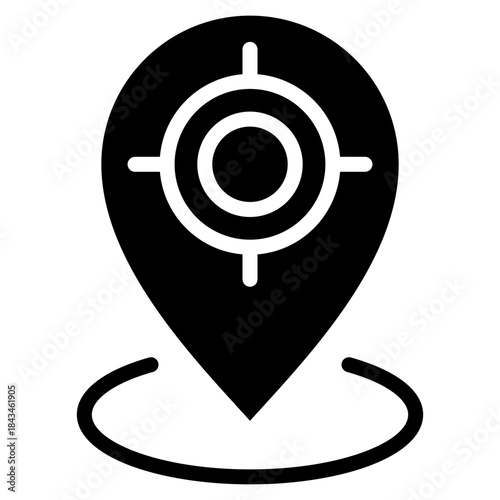 Current Location Icon Element For Design