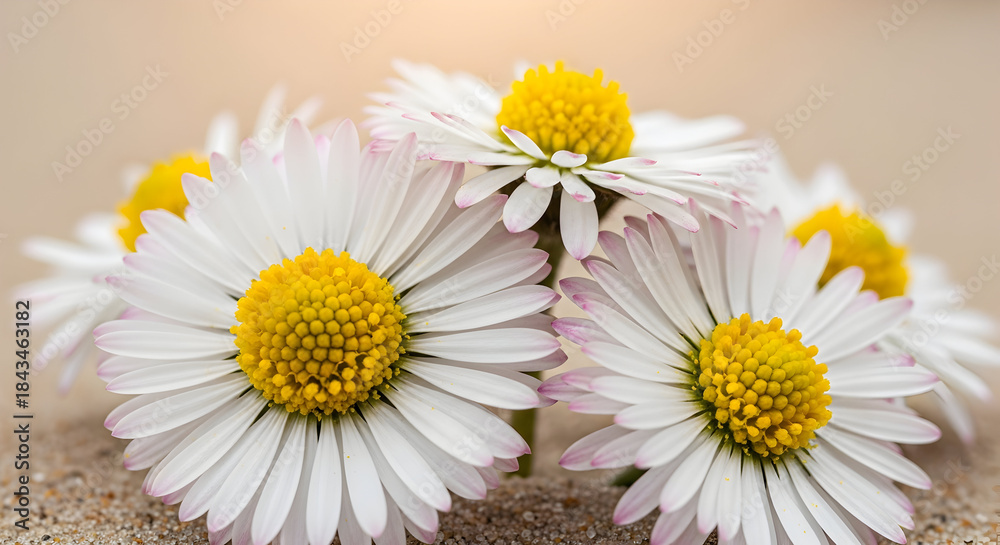 Obraz premium Desert Daisies at Sunset
