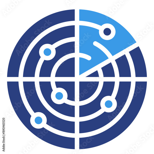 Radar Icon Element For Design