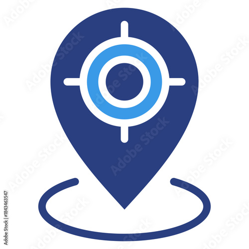 Current Location Icon Element For Design