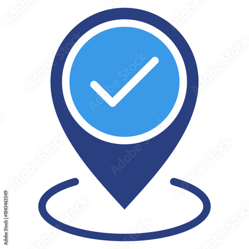 Checkpoint Icon Element For Design