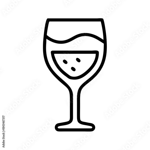 Harmful addiction wine glass icon transparent background