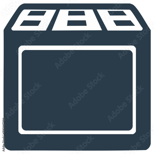 Server rack for network equipment and data storage with vents and open slots