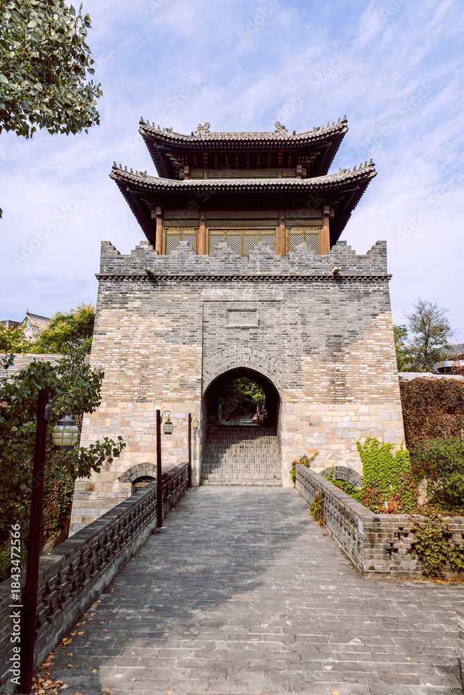 Obraz premium Gubei Water Town stone gate tower in China