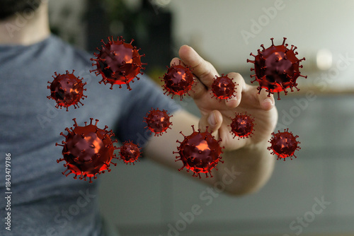 Abstract image showing germ...