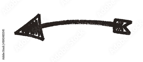 手描きマーカー矢印｜背景なし・透過PNG・コピースペース