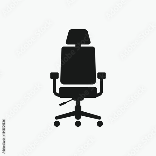 Office chair, Adjustable Office Chair icon vector
