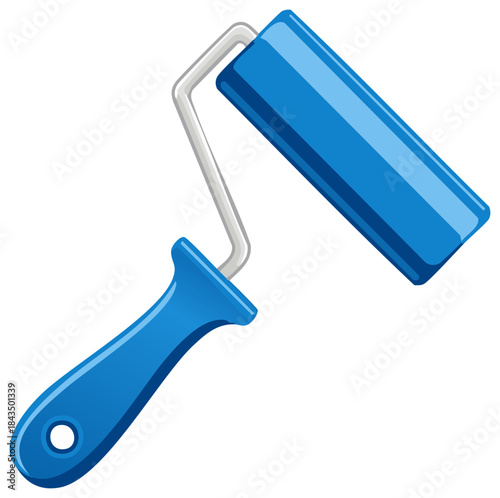 Blue Paint Roller Tool for Wall Painting and Home Decoration, Construction Equipment