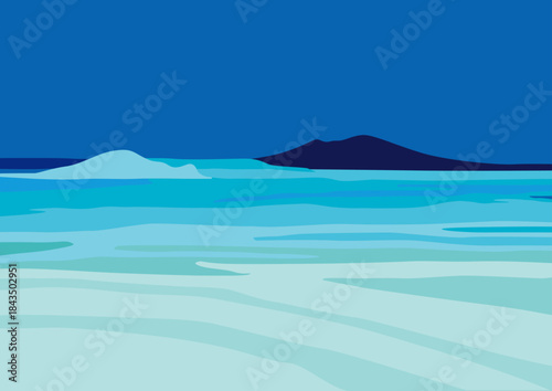 blue water in the sea design background