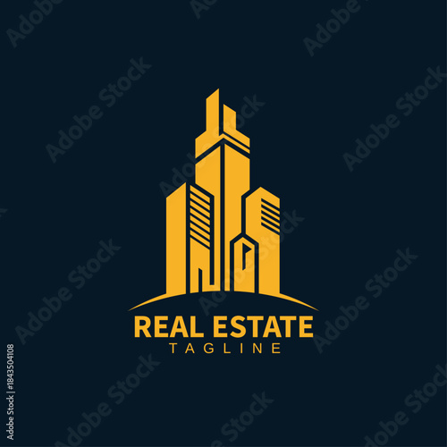 Timeless Luxury Real Estate Logo with Roof Design for Exclusive Realtor and Investment Agency
