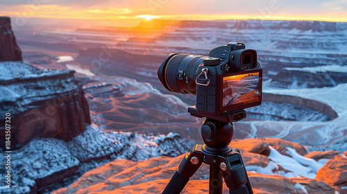 Capturing the Magic: Professional Camera Gear at Golden Hour Overlook