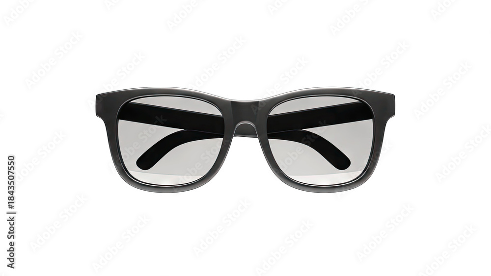 Fototapeta premium Black Sunglasses Isolated on White Background