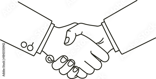 Business Handshake Agreement vector