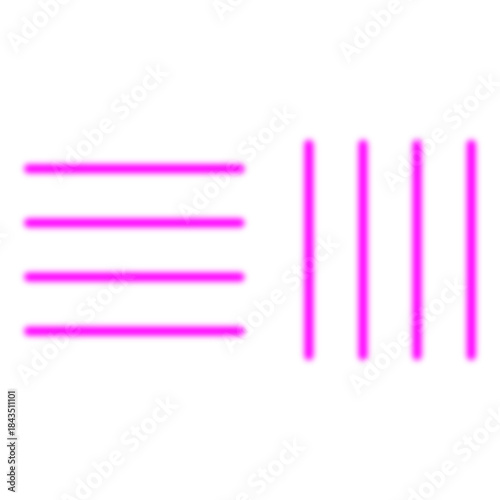 Simple pink lines on white background