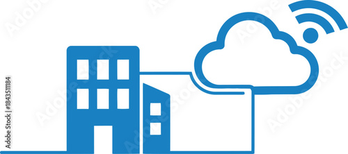 City Buildings and Cloud