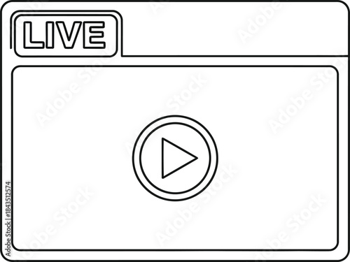 Live Video Player Interface