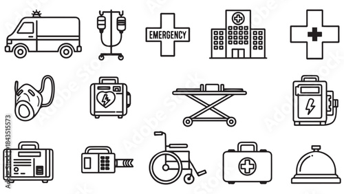 Healthcare Icon Suite for Medical Service Pricing Models and Revenue Optimization Reports