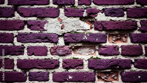 ia generated. Brick wall texture with colored tones and seamless repeating pattern, perfect for widescreen backgrounds, banners, and design projects.
