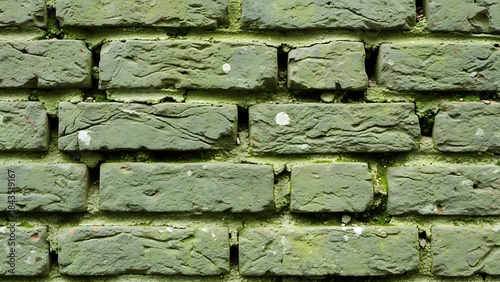 ia generated. Brick wall texture with colored tones and seamless repeating pattern, perfect for widescreen backgrounds, banners, and design projects.
