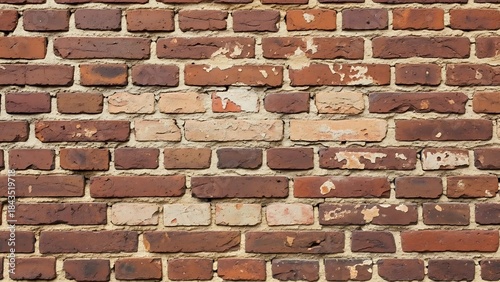 ia generated. Brick wall texture with colored tones and seamless repeating pattern, perfect for widescreen backgrounds, banners, and design projects.
