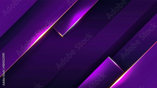 Elegant purple geometric background with glowing lines