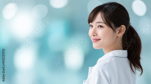 日本人の女性看護師