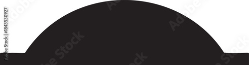 Speed Hump Traffic Calming Silhouettes Vector