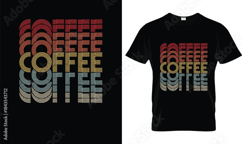 Retro Coffee Lover T-Shirt | Vintage Distressed Coffee Design Tee | Groovy Barista Gift Shirt