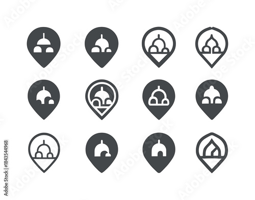 Terra Nova Logos. Terra Nova. Icon set. Set Logo of Terra Nova: