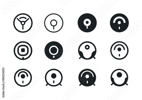 Smart Home Logos. Smart home devices. Icon set. Set Logo of smar