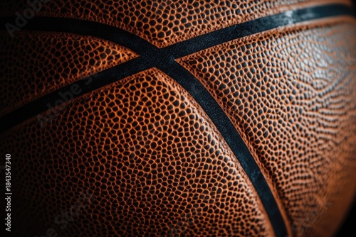 close up of basketball ball