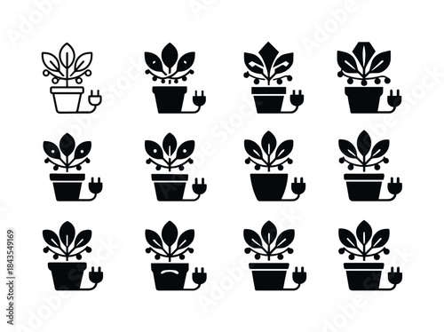 Fairy Light Garden Logos. Adding fairy lights around garden plan