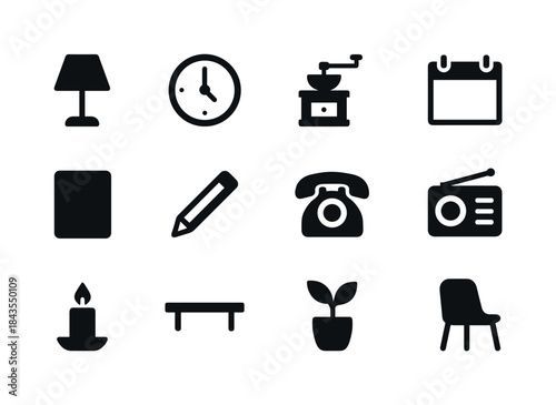 Minimal Technology Icons. Minimal modern technology. Solid icon