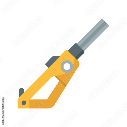 Flat design utility knife illustration on black background