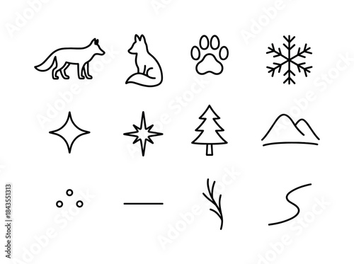 Seasonal Icon Greeting. Seasonal video greeting. Filled icon set of seasonal video greeting: tablet panel,