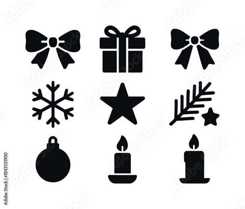 Holiday Dining Icons. Holiday dining collection. Line outline icon set of Holiday dining collection: folded